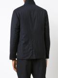 pinstripe shirt jacket