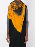 flame print scarf