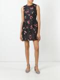 floral print flared dress