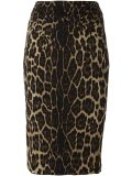animal print pencil skirt