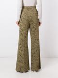 jacquard high-waisted trousers