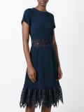 cut-off detailing flared dress