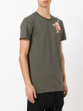 floral embroidered T-shirt