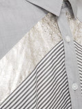 contrast panel shirt 