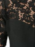 corded lace and crepe dress