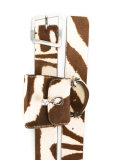 zebra-effect pocket belt
