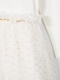 sequin embroidered tulle dress