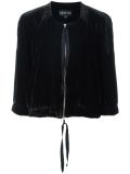 zipped velvet jacket