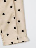 polka dot flocked trousers 