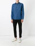 button detail denim shirt