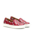 dog print slip-on sneakers 