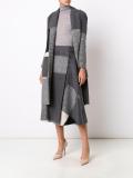 square pattern wrap skirt