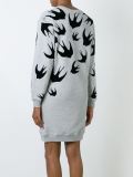 'Swallow' sweatshirt dress 