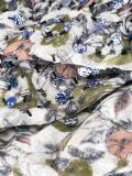 embellished floral scarf 
