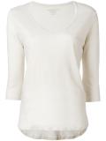 three-quarters sleeve knitted blouse