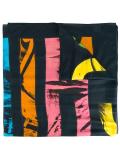 logo print scarf