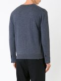 v neck fine knit jumper