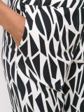 printed straight trousers