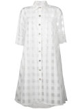 sheer shirt dress