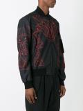 abstract print bomber jacket