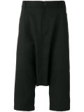 cropped drop-crotch trousers 