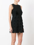 scalloped mini dress