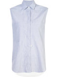 pinstripe sleeveless shirt