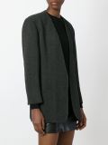 padded shoulder blazer