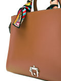printed strap tote bag 