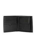 embossed logo bi-fold wallet