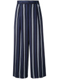 striped cropped trousers