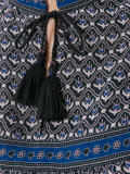 paisley print tassel tie dress