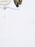 patch collar polo shirt 