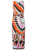 sleeveless printed dress