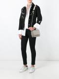 studded handle satchel bag