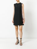 V-neck panel shift dress