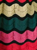 zigzag knitted halterneck top