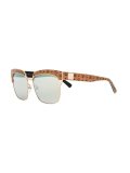 logo square frame sunglasses