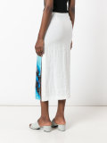 sequin embellished mid-length skirt
