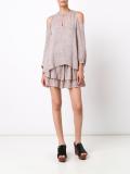cut-off shoulders dress