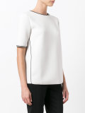 contrast trim T-shirt