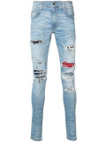 distressed skinny jeans