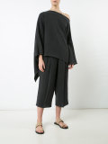 cropped linen trousers 