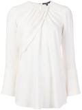 draped detail blouse