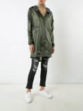 long-length hooded jacket