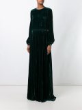 long velvet gown