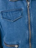 flared sleeves zipped jacket