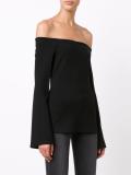 off-shoulders knit blouse