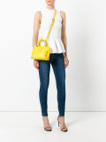 ruffle trim shoulder bag 