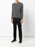 ribbed crew neck jumper